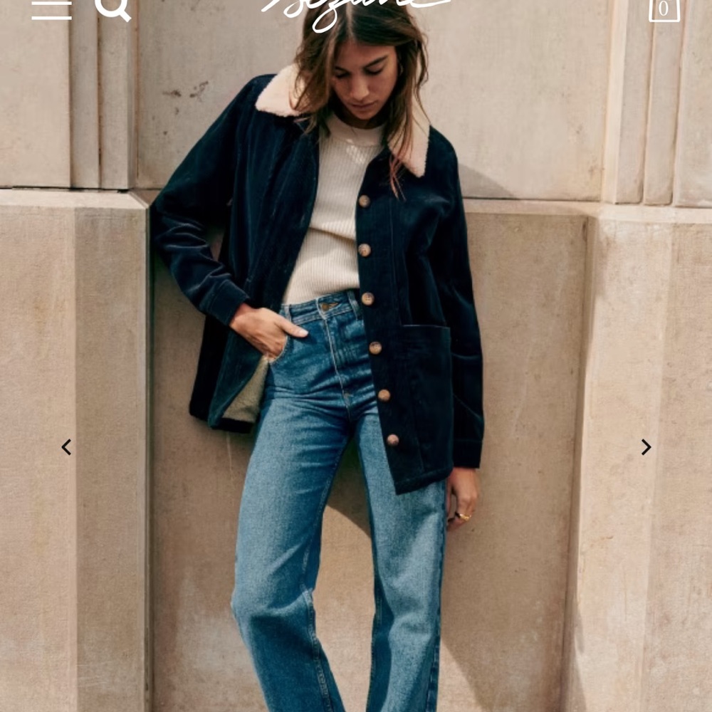 Sezane Will Coat, Gorgeous navy, XL